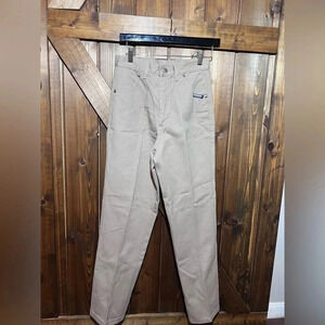 Vintage Roughrider By Circle T Women High Waisted Tan Jeans Size 5/6 Inseam 36”